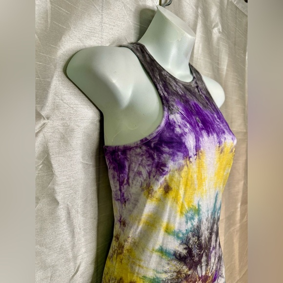 Tie Dye Print Mini T-Shirt Dress - Picture 6 of 12
